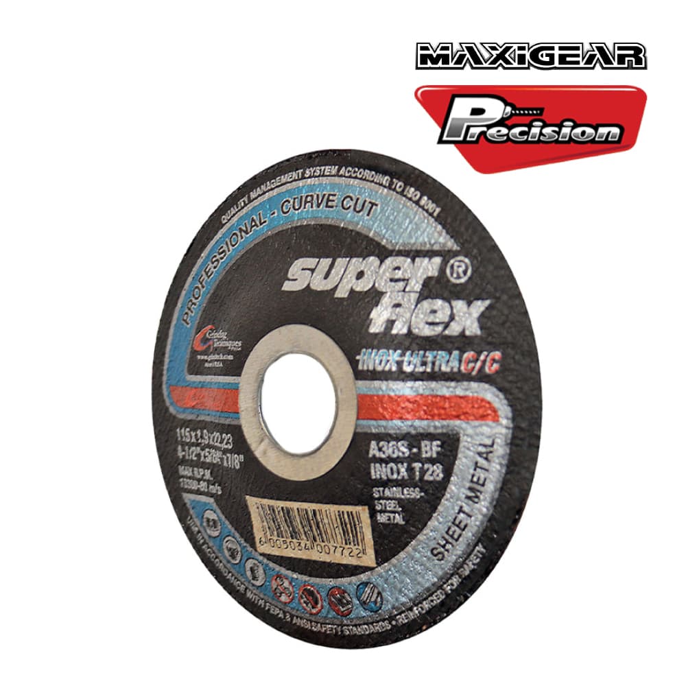 SUPERFLEX Curve Cutting Grinder Disc Precision Speciality Tooling
